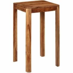 Remise 🎉 ASUPERMALL Table De Bar Bois 60 X 60 X 107 Cm 💯 -Table haute Boutique 21370558 3
