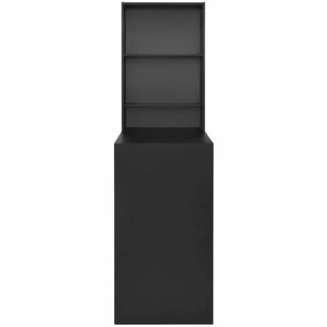 Promo 😍 ASUPERMALL Table De Bar Avec Armoire Noir 115 X 59 X 200 Cm 🛒 4 Promo 😍 ASUPERMALL Table De Bar Avec Armoire Noir 115 X 59 X 200 Cm 🛒 – Image 2