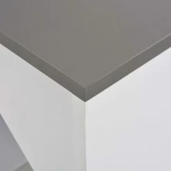 Nouveau 💯 ASUPERMALL Table De Bar Avec Armoire Blanc 115 X 59 X 200 Cm 🔔 -Table haute Boutique 21371482 4