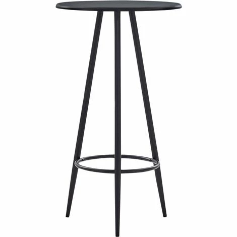 Coupon ❤️ ASUPERMALL Table De Bar Noir 60x107,5 Cm MDF 🎉 3 Coupon ❤️ ASUPERMALL Table De Bar Noir 60x107,5 Cm MDF 🎉