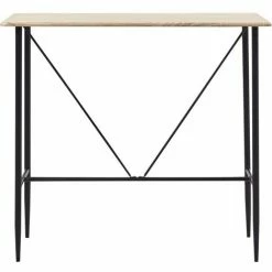 Budget 😍 ASUPERMALL Table De Bar Chene 120 X 60 X 110 Cm MDF 😀 -Table haute Boutique 21371736 2