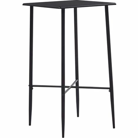 Grosses soldes ❤️ ASUPERMALL Table De Bar Noir 60x60x111 Cm MDF ✔️ 3 Grosses soldes ❤️ ASUPERMALL Table De Bar Noir 60x60x111 Cm MDF ✔️