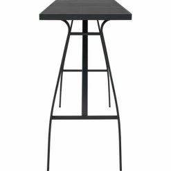 Tout neuf ✨ ASUPERMALL Table De Bar De Jardin Noir 180x60x110 Cm Verre Trempe 🌟 -Table haute Boutique 22849306 4