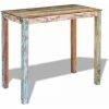 Budget 🔔 ASUPERMALL Table De Bar Bois Massif De Recuperation 115x60x107 Cm ⭐ -Table haute Boutique 23185881 1