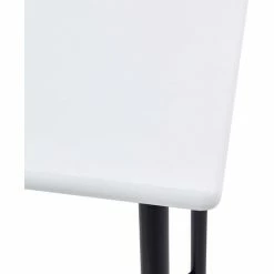 Promo ✔️ ASUPERMALL Table De Bar Blanc 60 X 60 X 111 Cm MDF 🛒 -Table haute Boutique 23186358 2