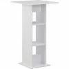 Nouveau 🤩 Topdeal Table De Bar Blanc 60x60x110 Cm 🎁 -Table haute Boutique 23202990 1