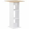 Budget ⭐ Topdeal Table De Bar Blanc Et Chêne Sonoma 60x60x110 Cm ⌛ 1 Budget ⭐ Topdeal Table De Bar Blanc Et Chêne Sonoma 60x60x110 Cm ⌛ -Table haute Boutique 23203032 1