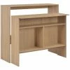 Meilleur prix 🌟 Topdeal Table De Bar Avec 2 Dessus De Table Chêne 130 X 40 X 120 Cm 🛒 -Table haute Boutique 23203163 1