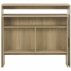 Meilleur prix 🌟 Topdeal Table De Bar Avec 2 Dessus De Table Chêne 130 X 40 X 120 Cm 🛒 -Table haute Boutique 23203163 4
