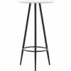 Meilleur prix 🔔 Topdeal Table De Bar Blanc 60 X 107,5 Cm MDF ✨ -Table haute Boutique 23208204 1