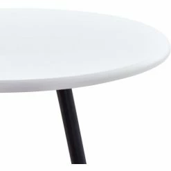 Meilleur prix 🔔 Topdeal Table De Bar Blanc 60 X 107,5 Cm MDF ✨ 8 Meilleur prix 🔔 Topdeal Table De Bar Blanc 60 X 107,5 Cm MDF ✨ -Table haute Boutique 23208204 3