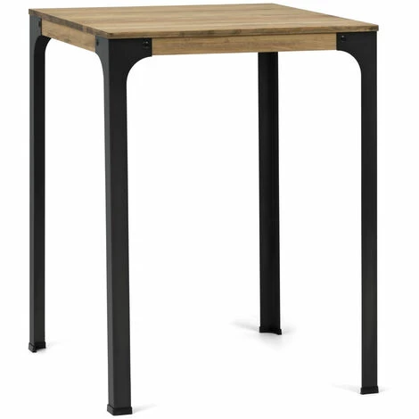 Nouveau ⌛ BOX FURNITURE Table Mange Debout Bristol – Style Industriel Vintage 39X110x108h Cm - Noir 🥰 4 Nouveau ⌛ BOX FURNITURE Table Mange Debout Bristol – Style Industriel Vintage 39X110x108h Cm - Noir 🥰 – Image 2