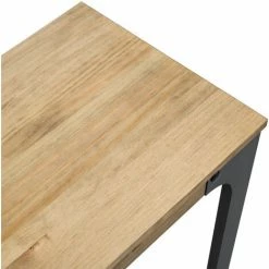 Coupon 😀 BOX FURNITURE Table Mange Debout Bristol – Style Industriel Vintage 39X70x108h Cm - Noir 🧨 -Table haute Boutique 23784657 3