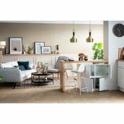 Vente flash ⌛ MILIBOO îlot - Table De Bar Modulable Avec Rangement Blanc Mat Et Chêne H91 Cm MAX - Blanc Mat 🥰 11 Vente flash ⌛ MILIBOO îlot - Table De Bar Modulable Avec Rangement Blanc Mat Et Chêne H91 Cm MAX - Blanc Mat 🥰 -Table haute Boutique 24168003 5