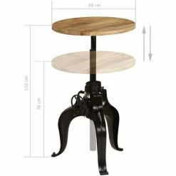 Grosses soldes 🔔 ASUPERMALL Table De Bar Bois De Manguier Massif 60 X (76-110) Cm 🧨 8 Grosses soldes 🔔 ASUPERMALL Table De Bar Bois De Manguier Massif 60 X (76-110) Cm 🧨 -Table haute Boutique 24392229 2