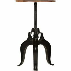 Le moins cher ✔️ ASUPERMALL Table De Bar Bois De Recuperation Massif 60 X (76-110) Cm 🛒 -Table haute Boutique 24392231 2