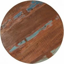 Vente flash 🥰 ASUPERMALL Table De Bar Bois De Recuperation Massif 75 X (76-110) Cm 🔔 -Table haute Boutique 24392233 5