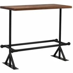 Meilleure affaire 🔥 ASUPERMALL Table De Bar Bois De Recuperation Massif Marron 120x60x107 Cm 🎉 8 Meilleure affaire 🔥 ASUPERMALL Table De Bar Bois De Recuperation Massif Marron 120x60x107 Cm 🎉 -Table haute Boutique 24392236 2