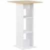 Bon marché 😀 ASUPERMALL Table De Bar Blanc 60x60x110 Cm 👏 1 Bon marché 😀 ASUPERMALL Table De Bar Blanc 60x60x110 Cm 👏 -Table haute Boutique 24392380 1