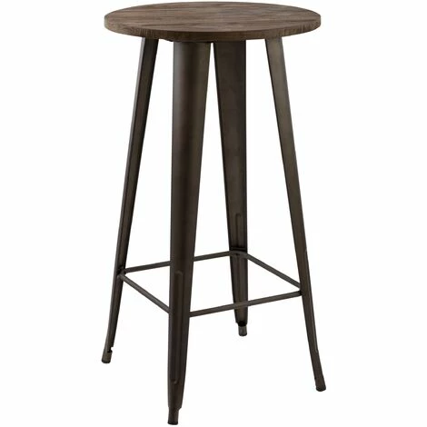 Budget 🌟 RENDEZ VOUS DéCO Table De Bar Ronde Chimie ∅60 Cm - Noir ✔️ 3 Budget 🌟 RENDEZ VOUS DéCO Table De Bar Ronde Chimie ∅60 Cm - Noir ✔️