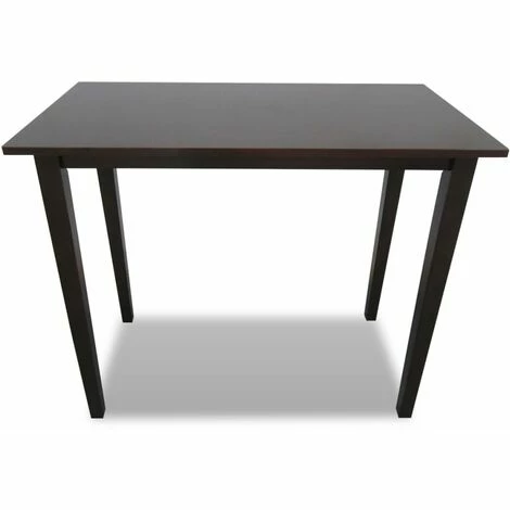 Bon marché 👏 YOUTHUP Table De Bar En Bois Marron - Brun 🔥 4 Bon marché 👏 YOUTHUP Table De Bar En Bois Marron - Brun 🔥 – Image 2