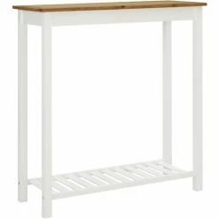 Meilleur prix 🎁 VidaXL Table De Bar 100x40x110 Cm Bois De Chêne Solide Modèle 2 - Brun 😍 -Table haute Boutique 24812378 5