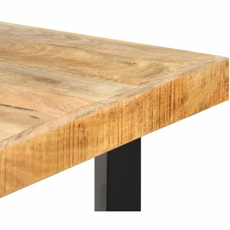 De gros 🤩 Table De Bar Bois De Manguier Brut 180x70x107 Cm VidaXL - Brun 💯 7 De gros 🤩 Table De Bar Bois De Manguier Brut 180x70x107 Cm VidaXL - Brun 💯 – Image 5