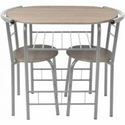 Le moins cher 🎉 Hommoo Ensemble De Meuble Pour Salle A Manger MDF HDV09585 😍 -Table haute Boutique 25063586 3
