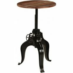 Offres 😉 Hommoo Mobilier De Bar 3 Pcs Bois De Recuperation Massif HDV11270 👍 -Table haute Boutique 25066937 5