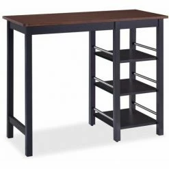 De gros 🎁 Hommoo Assortiment De Bar 3 Pcs MDF Noir HDV11353 🌟 -Table haute Boutique 25067084 3