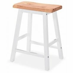 Meilleure affaire 🔥 Hommoo Ensemble De Bar 3 Pcs MDF Blanc HDV11354 🌟 -Table haute Boutique 25067092 5