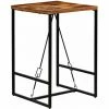 Acheter 💯 Hommoo Table De Bar Bois Recycle Solide 70 X 70 X 106 Cm HDV12222 😉