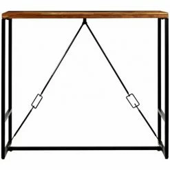 Le moins cher 🔔 Hommoo Table De Bar Bois Recycle Solide 120 X 60 X 106 Cm HDV12223 ⌛ -Table haute Boutique 25069293 3