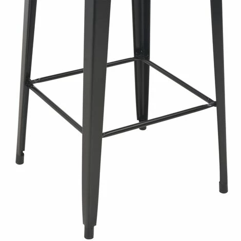 Meilleur prix ❤️ Hommoo Mobilier De Bar 3 Pcs Acier Noir HDV19632 😉 7 Meilleur prix ❤️ Hommoo Mobilier De Bar 3 Pcs Acier Noir HDV19632 😉 – Image 5