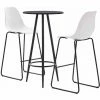 Grosses soldes 🧨 Hommoo Ensemble De Bar 3 Pcs Plastique Blanc HDV21870 ❤️ -Table haute Boutique 25086452 1