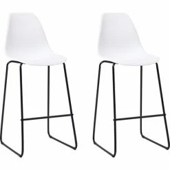 Grosses soldes 🧨 Hommoo Ensemble De Bar 3 Pcs Plastique Blanc HDV21870 ❤️ -Table haute Boutique 25086452 5