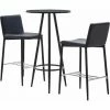 Vente flash 🤩 Hommoo Ensemble De Bar 3 Pcs Similicuir Noir HDV21884 🥰 2 Vente flash 🤩 Hommoo Ensemble De Bar 3 Pcs Similicuir Noir HDV21884 🥰 -Table haute Boutique 25086493 1