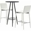 Offres 🔥 Hommoo Ensemble De Bar 3 Pcs Similicuir Blanc HDV21886 ✨ 1 Offres 🔥 Hommoo Ensemble De Bar 3 Pcs Similicuir Blanc HDV21886 ✨ -Table haute Boutique 25086502 1