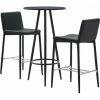 Les meilleures critiques de 🎁 Hommoo Ensemble De Bar 3 Pcs Similicuir Gris HDV21890 🛒 -Table haute Boutique 25086522 1