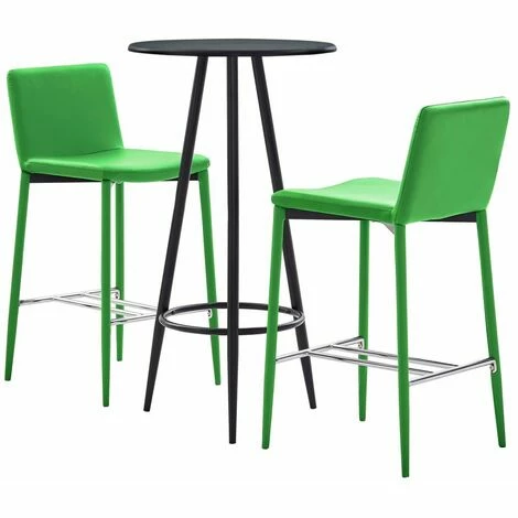 Bon marché 🛒 Hommoo Ensemble De Bar 3 Pcs Similicuir Vert HDV21902 ❤️ 3 Bon marché 🛒 Hommoo Ensemble De Bar 3 Pcs Similicuir Vert HDV21902 ❤️