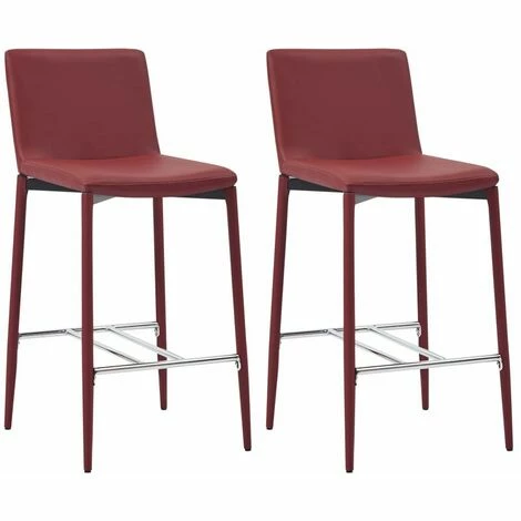 Top 10 🔔 Hommoo Ensemble De Bar 3 Pcs Similicuir Rouge Bordeaux HDV21985 🌟 7 Top 10 🔔 Hommoo Ensemble De Bar 3 Pcs Similicuir Rouge Bordeaux HDV21985 🌟 – Image 5