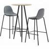 Offres 🥰 Hommoo Ensemble De Bar 3 Pcs Tissu Gris Clair HDV21995 ❤️ 1 Offres 🥰 Hommoo Ensemble De Bar 3 Pcs Tissu Gris Clair HDV21995 ❤️ -Table haute Boutique 25087127 1