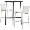 Nouveau 🔥 Hommoo Ensemble De Bar 3 Pcs Similicuir Blanc HDV22088 👏 1 Nouveau 🔥 Hommoo Ensemble De Bar 3 Pcs Similicuir Blanc HDV22088 👏 -Table haute Boutique 25087583 1