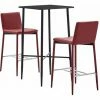 Tout neuf ❤️ Hommoo Ensemble De Bar 3 Pcs Similicuir Rouge Bordeaux HDV22096 👍 1 Tout neuf ❤️ Hommoo Ensemble De Bar 3 Pcs Similicuir Rouge Bordeaux HDV22096 👍 -Table haute Boutique 25087596 1