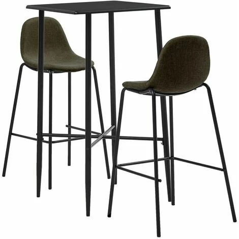 Coupon 🎉 Hommoo Ensemble De Bar 3 Pcs Tissu Marron HDV22112 ✔️ 3 Coupon 🎉 Hommoo Ensemble De Bar 3 Pcs Tissu Marron HDV22112 ✔️