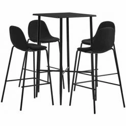 Promo 🎁 Hommoo Ensemble De Bar 5 Pcs Tissu Noir HDV22119 ✨