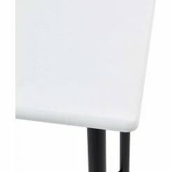 Acheter 🥰 Hommoo Ensemble De Bar 5 Pcs Similicuir Blanc HDV22140 🎉 -Table haute Boutique 25087698 4