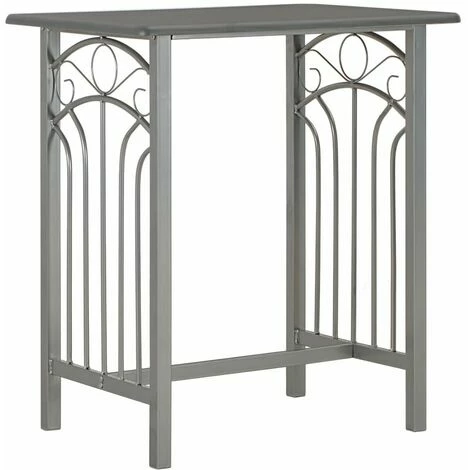 Vente flash 🔔 Hommoo Ensemble De Bar 3 Pcs Bois Et Acier Anthracite HDV24935 🎁 4 Vente flash 🔔 Hommoo Ensemble De Bar 3 Pcs Bois Et Acier Anthracite HDV24935 🎁 – Image 2