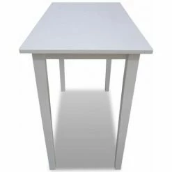 Vente flash 😀 Hommoo Table De Bar En Bois Blanc HDV08928 ⌛ 8 Vente flash 😀 Hommoo Table De Bar En Bois Blanc HDV08928 ⌛ -Table haute Boutique 25321703 3