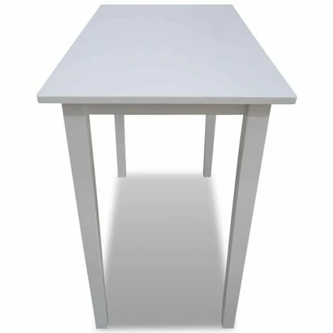 Vente flash 😀 Hommoo Table De Bar En Bois Blanc HDV08928 ⌛ 5 Vente flash 😀 Hommoo Table De Bar En Bois Blanc HDV08928 ⌛ – Image 3